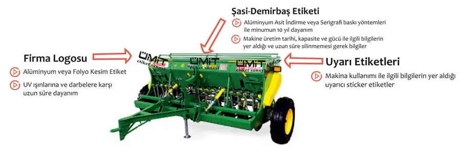 Tarım Araçları Sektör Etiket Üretimi